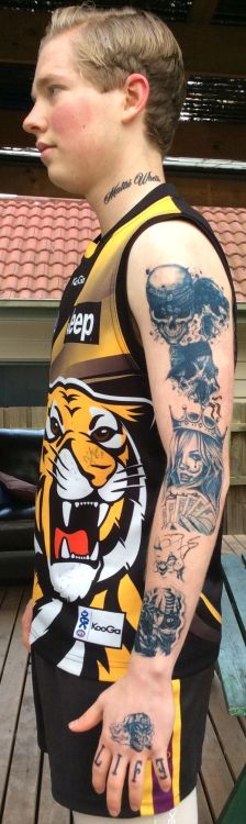 Dustin Martin Inspired Temporary Tattoos Australia Fake Henna Tattoo