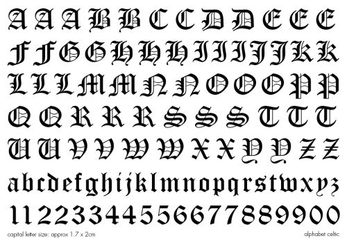 Temporary Tattoo Alphabet | temporary tattoos personalise your tattoo Temporary Tattoo Alphabet | temporary tattoos personalise your tattoo