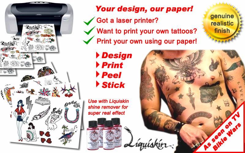 Temporary Tattoos Australia For DIY Tattoo Paper Suitable Inkjet And Laser Printers Temporary Tattoos Australia For DIY Tattoo Paper Suitable Inkjet And Laser Printers