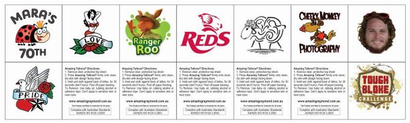 Custom Logo Temporary Tattoos