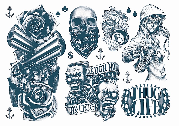 50 Spectacular Badass Gangsta Tattoo