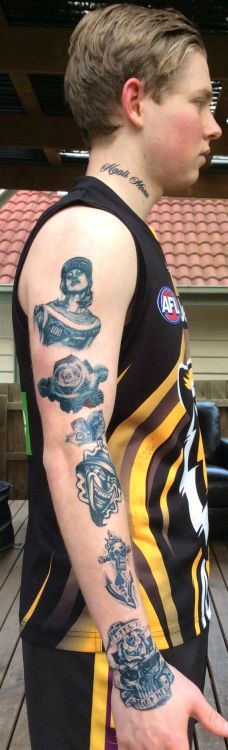 Dustin Martin Inspired Temporary Tattoos Australia Fake Henna Tattoo