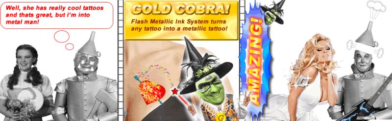 Amazing Temporary Tattoos Flash Metallic Body Art Fashion Tattoos