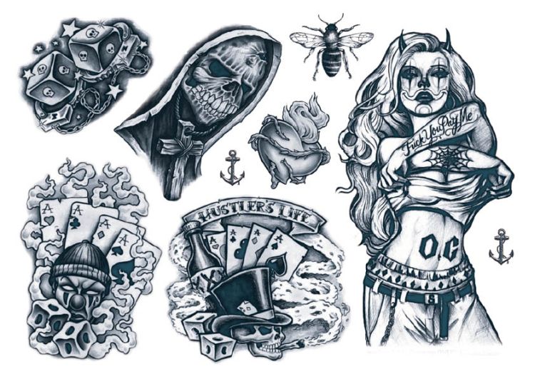Hood Sleeve Tattoos Designs 50 fantastic gangsta tattoos  Gangsta tattoos  Gang tattoos Cartoon tattoos