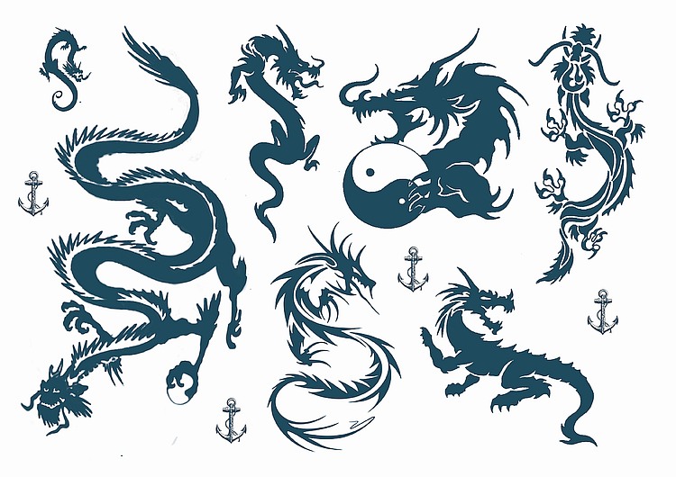 Dragon Temporary Tattoos Australia Fake Henna Tattoo