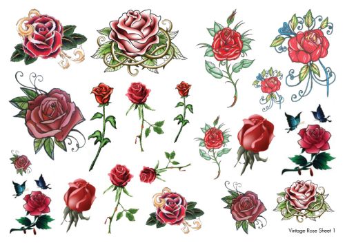 Vintage Temporary Tattoos